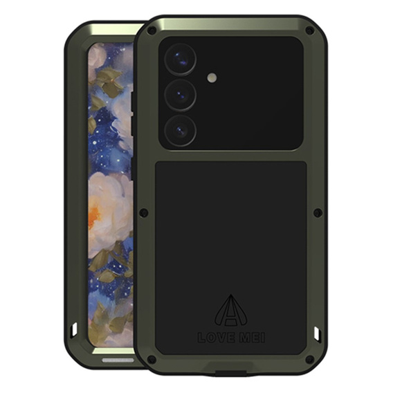 Love Mei Case for Samsung Galaxy S25, armored with glass, green