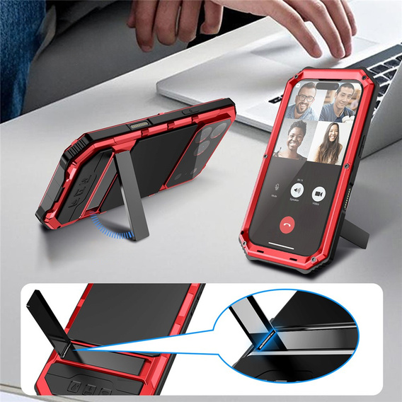 R-JUST armoured case with stand for iPhone 17 Pro