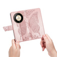Flip case for Honor Magic 6 Lite 5G, Butterfly, pink rose gold