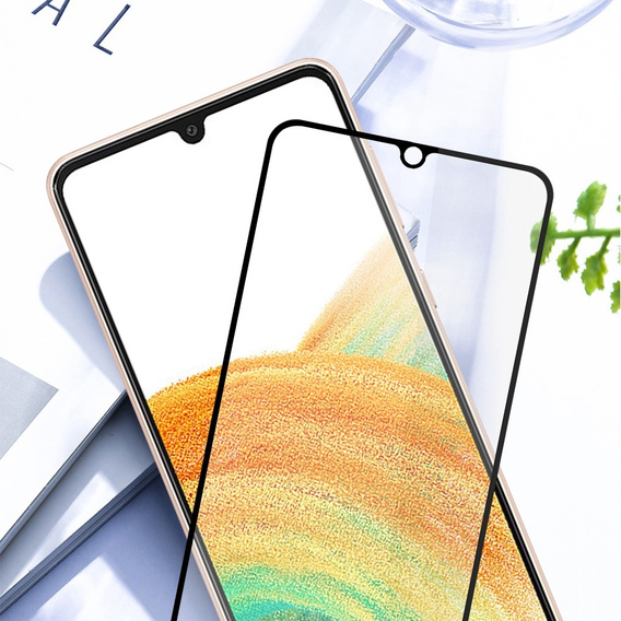 Amorus Full Glue Tempered Glass for Samsung Galaxy A25 5G, black frame