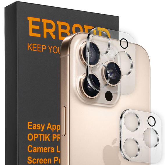 Tempered Camera Glass for iPhone 16 Pro / 16 Pro Max, transparent