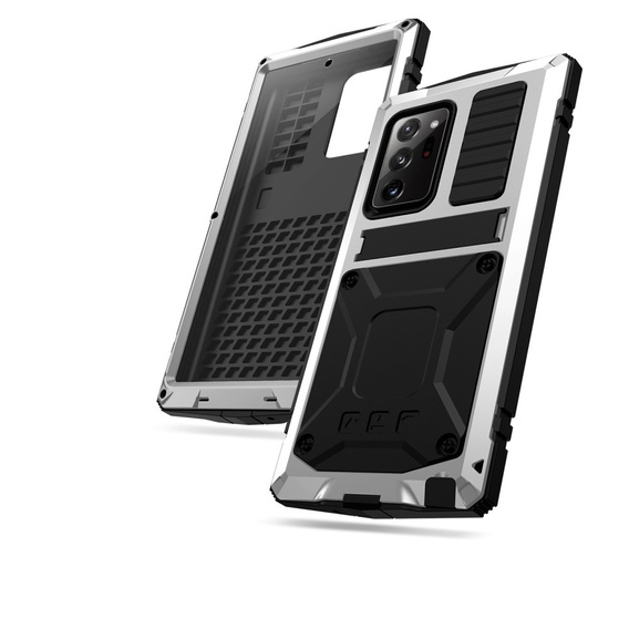Case for Samsung Galaxy Note 20 Ultra, R-JUST, armoured, silver