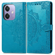 Flip case for Oppo A40 / Oppo A40m, Mandala, blue