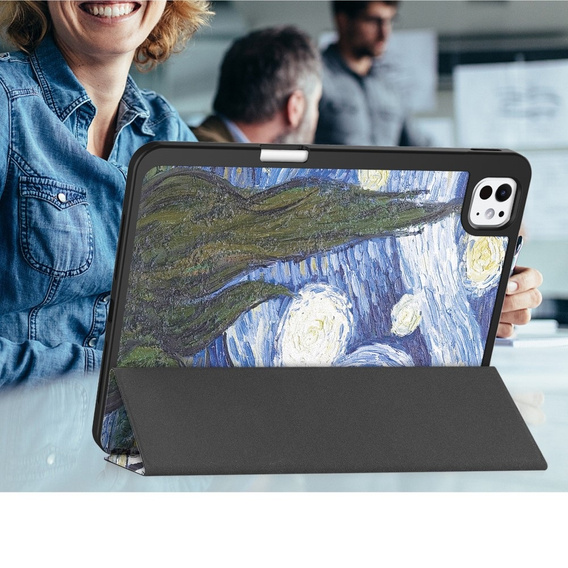 Case for iPad Pro 11 2024, Smartcase, oil painting