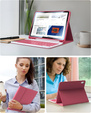 Case + keyboard iPad 10.9 2022 10 Gen, Pen Slot, pink rose gold