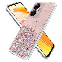 Case for Realme C55, Glittery, pink