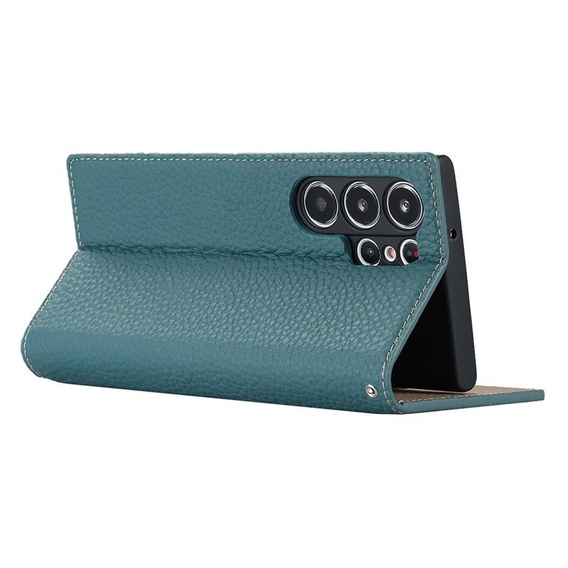 Leather case for Samsung Galaxy S23 Ultra, ERBORD Grain Leather, blue