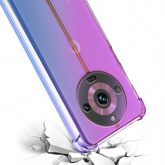 Case for Realme 11 Pro / 11 Pro +, Gradient Dropproof, Purple / blue