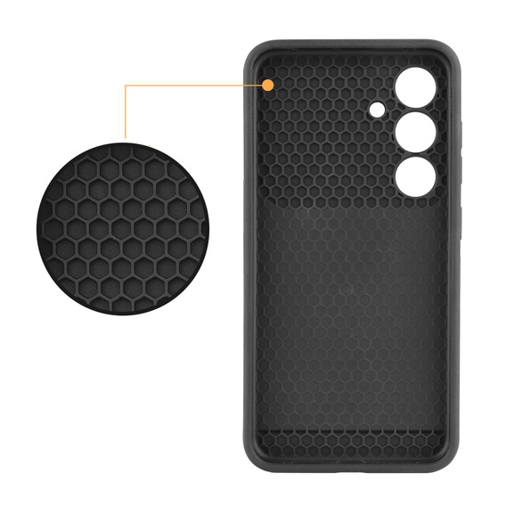 Case for Samsung Galaxy S24, ERBORD CamProtect Slide Camera, gold
