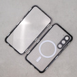 Magnetic Dual Glass MagSafe case for Samsung Galaxy S23, black