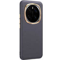 Leather case for Honor Magic 7 Pro 5G, leather hybrid, grey