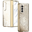 Case for Samsung Galaxy Z Fold 5 5G, Mechanical Legend, gold