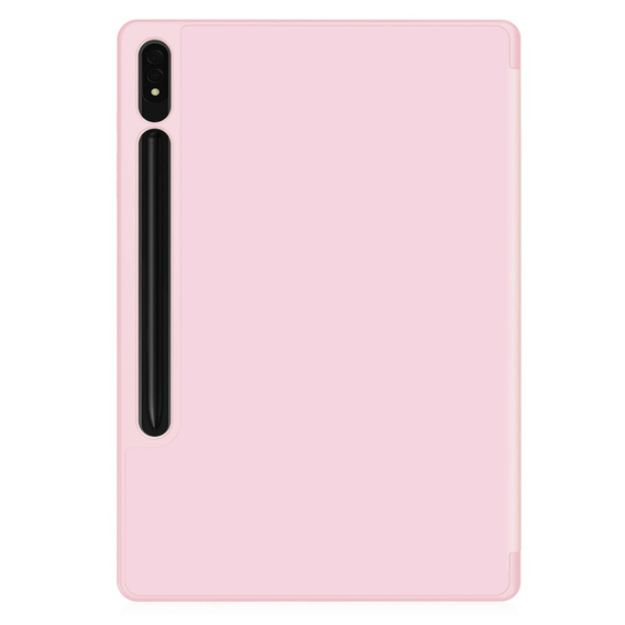 Case for Samsung Galaxy Tab S10+ Plus, Smartcase with stylus space, pink