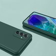 Case for Samsung Galaxy M55 5G, Silicone Lite, dark green