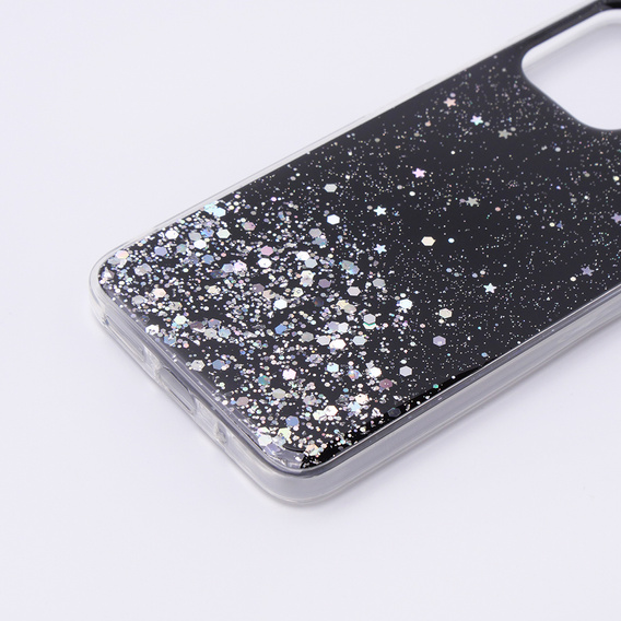 Case for Xiaomi Redmi 12, Glittery, black