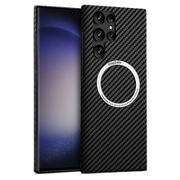 Case for Samsung Galaxy S23 Ultra, Magsafe Slim Carbon, black