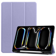 Case for iPad Pro 11 2024, Smartcase with stylus space, purple