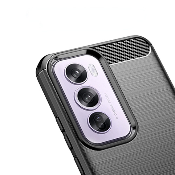 Case for Oppo Reno 12, Carbon, black