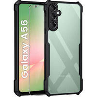 Case for Samsung Galaxy A56, AntiDrop Hybrid, black + 9H tempered glass