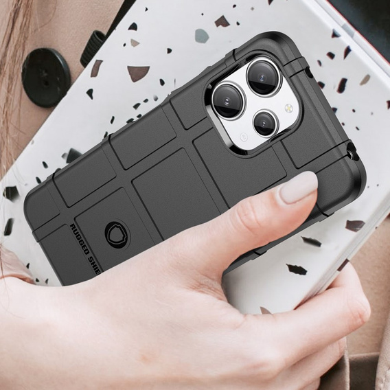 Case for Xiaomi Redmi 12 4G, Rugged Shield, black