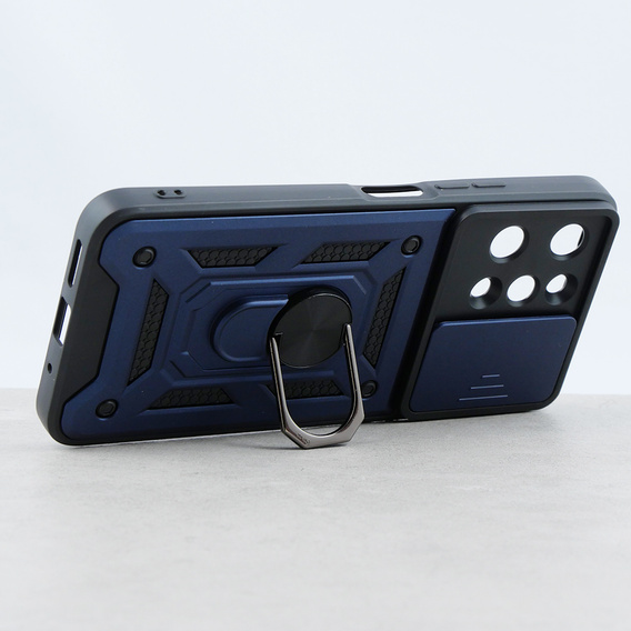 Case for Xiaomi Redmi 12, CamShield Slide, dark blue