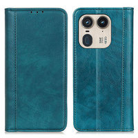 Flip case for Motorola Edge 50 Ultra, Split Leather, green