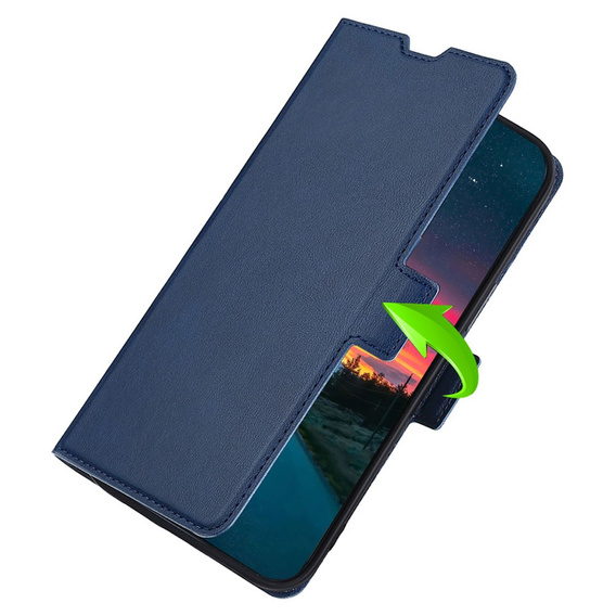 Flip case for Motorola Moto G22, Magnetic Clasp, dark blue