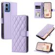Flip case for Motorola Moto G24 / G24 Power / G04, Rhombus Crossbody Leather, purple