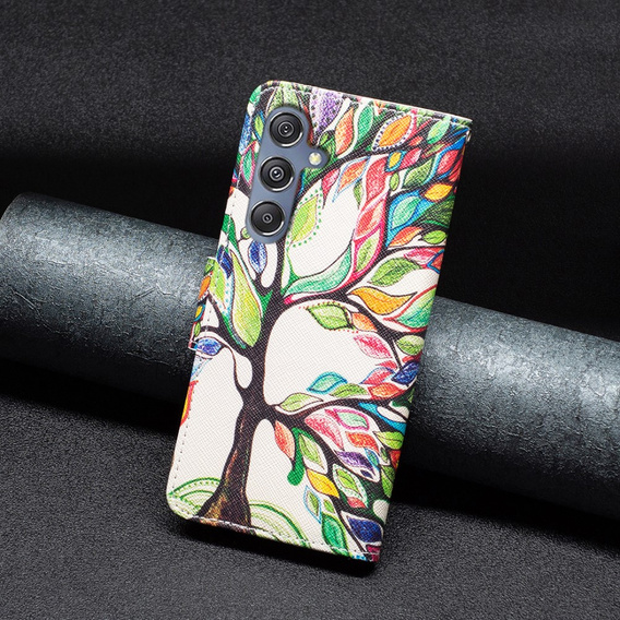 Flip case for Samsung Galaxy M34, Wallet, tree of life, white