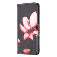 Flip case for Xiaomi Redmi Note 13 Pro 5G, Wallet, Lotus black