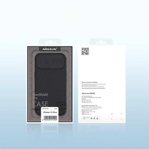 Nillkin Armored Case for iPhone 15 Plus, CamShield Pro, Black