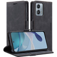 Case for Motorola Moto G53, ERBORD Vintage, wallet with flap, black