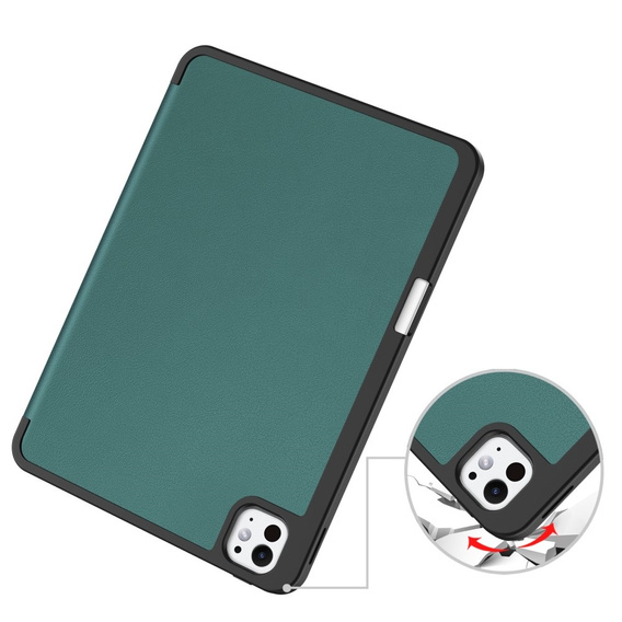 Case for iPad Pro 11" 2024 (5 gen.), Smartcase with stylus space, green