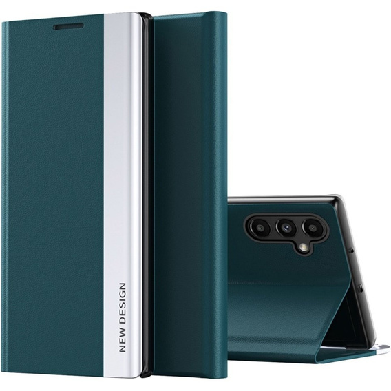 Flip case for Samsung Galaxy A14 4G/5G, Side Magnetic, green