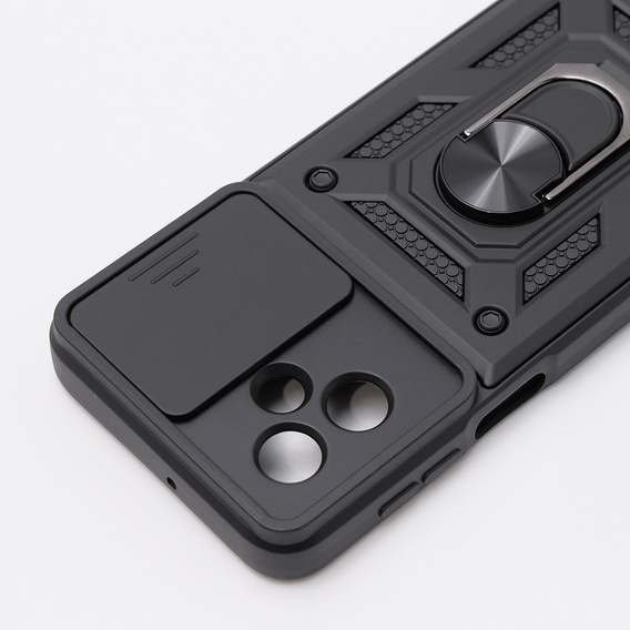 Case for Motorola Moto G54 5G, CamShield Slide, black