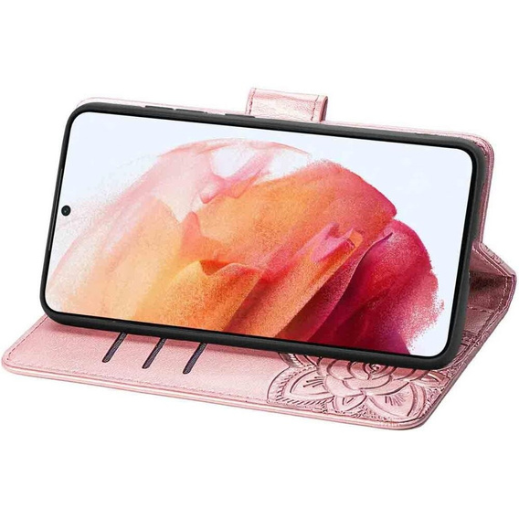 Flip case for Oppo Reno 11F 5G, Butterfly, pink rose gold