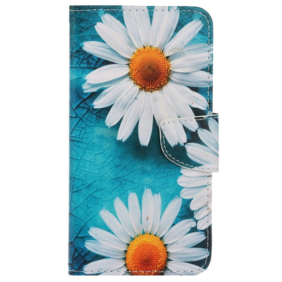 Flip case for Xiaomi Redmi 13C / Poco C65, Wallet, Daisy, blue
