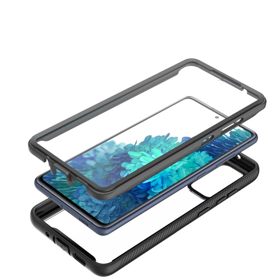 Case for Samsung Galaxy S20 FE, Shockproof, with film, black