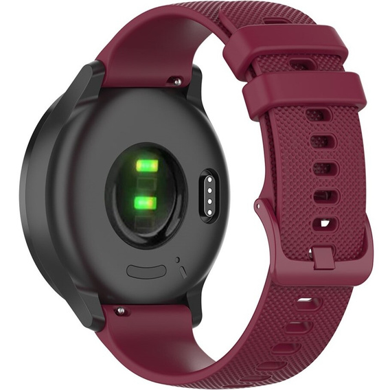 Silicone Universal Strap 20mm, maroon