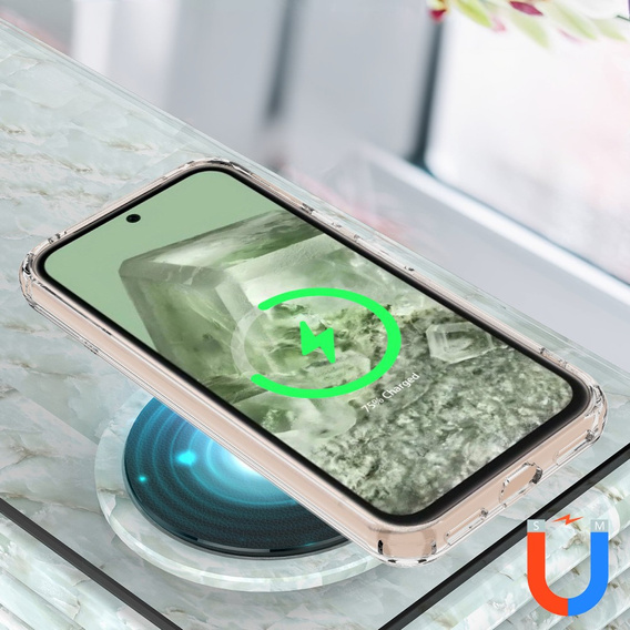 Case for Google Pixel 8A, Fusion Hybrid, for MagSafe, transparent