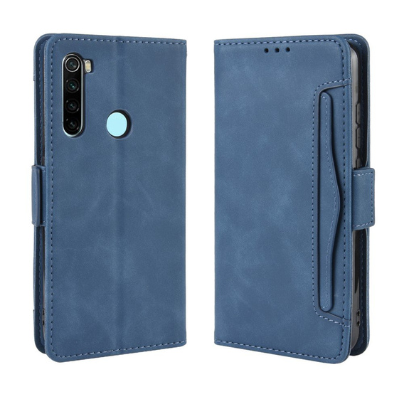 Flip case for Xiaomi Redmi Note 8T, Card Slot, blue