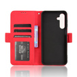 Flip case for Samsung Galaxy A16, Card Slot, red