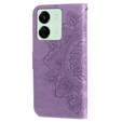 Flip case for Xiaomi Redmi 13C / Poco C65, Mandala Flower, purple