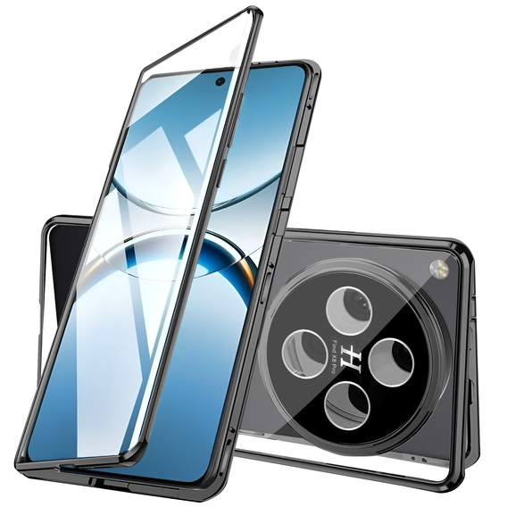 Case for Oppo Find X8 Pro, Magnetic Dual Glass, black