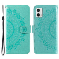 Flip case for Motorola Moto G73 5G, Mandala Flower, green