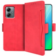 Flip case for Motorola Moto G14, Card Slot, red