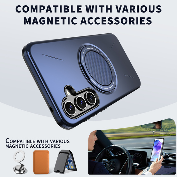 MagSafe case with stand for Samsung Galaxy A57 5G, blue