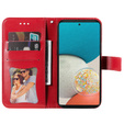 Flip case for Samsung Galaxy A53 5G, Mandala Flower, red