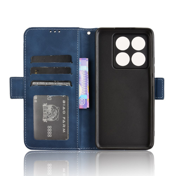Flip case for Xiaomi 14T Pro, Card Slot, dark blue