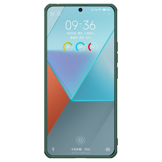 NILLKIN Case for Xiaomi Redmi Note 13 Pro 5G, Super Frosted Shield Case, green